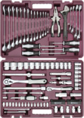 Набор инструмента универсальный Thorvik TS101 (1/4", 1/2"DR, 101 предмет)